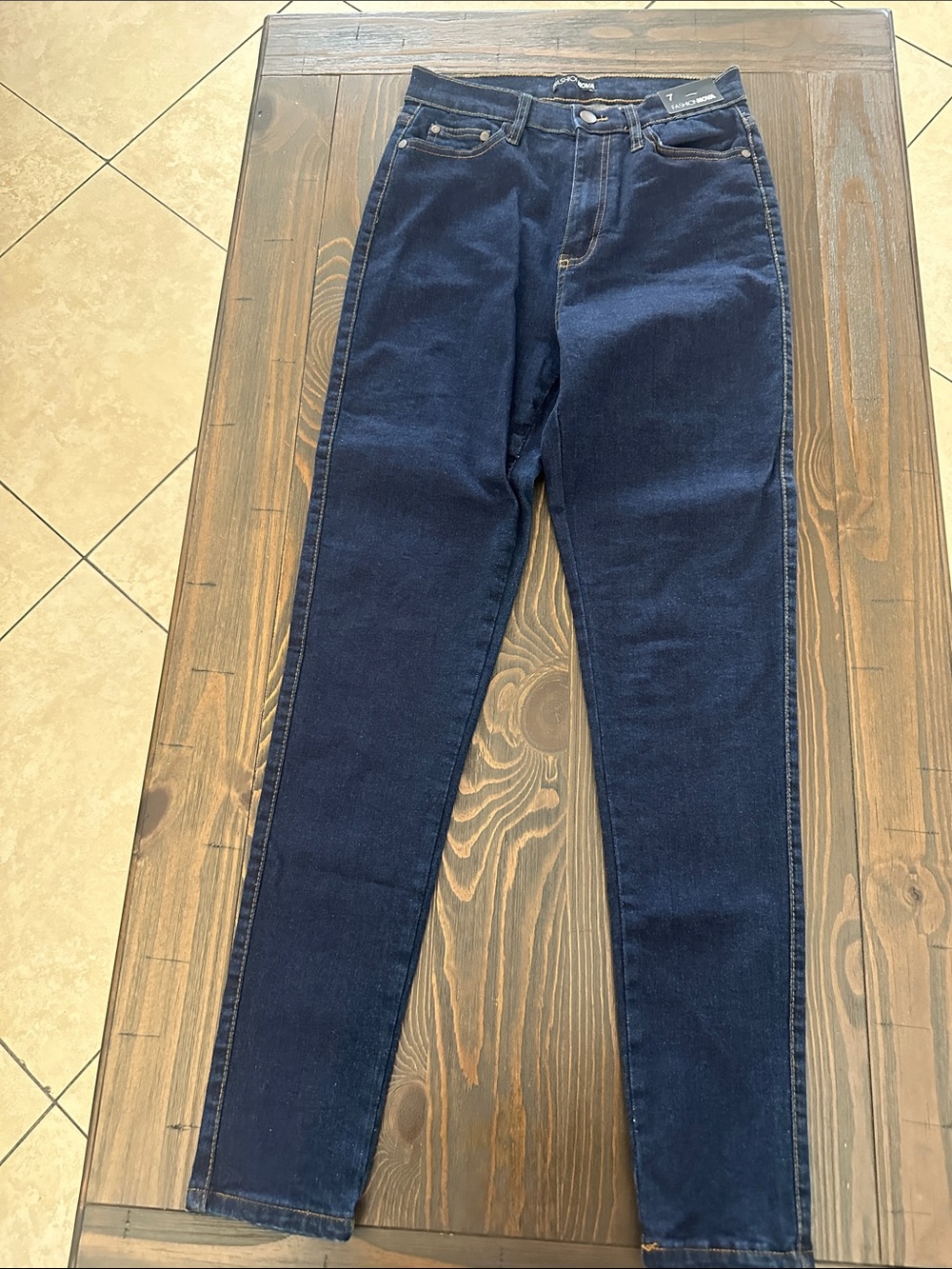 Fashion Nova Women's Skinny Jeans - Dark Blue